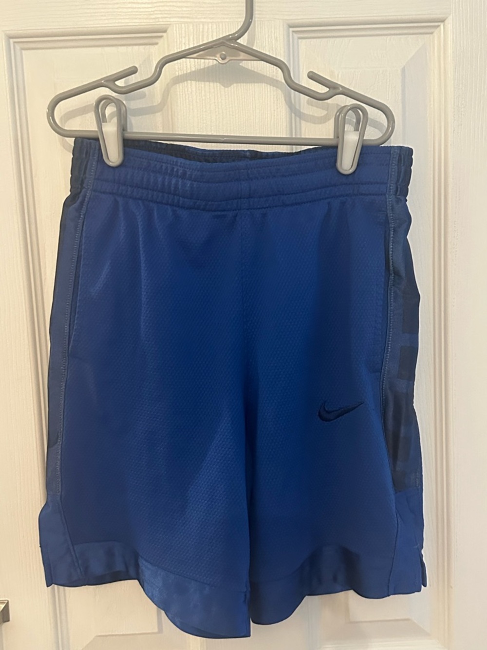 Nike Boys Royal Blue Dry Fit Shorts with Navy Swoosh size M